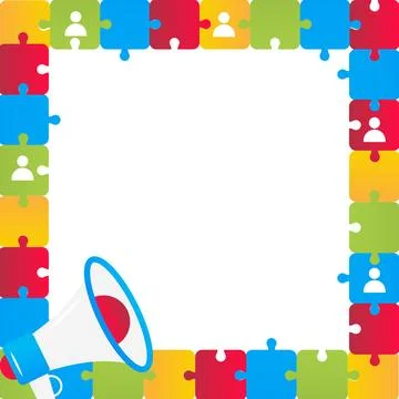 Job search vector flat frame for social media post Stock Illustration