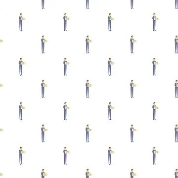 Job seeker pattern looking for new employment opportunity イラスト素材