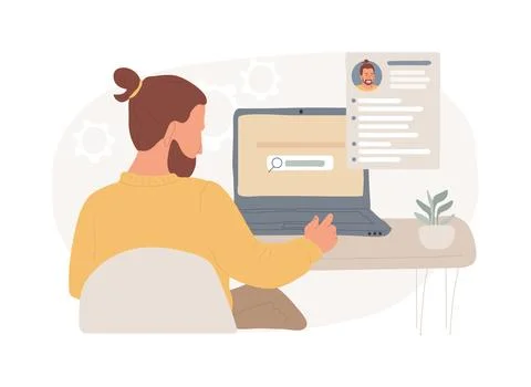Job seekers isolated concept vector illustration. イラスト素材