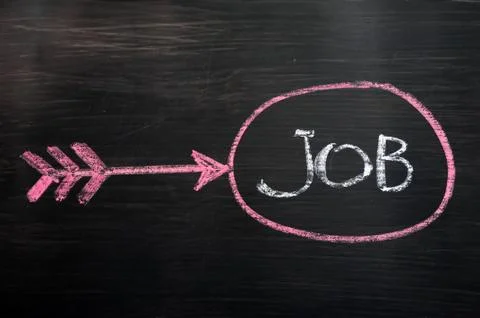 Job seeking concept Stock Illustration