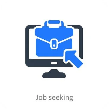 Job Seeking Stock Illustration