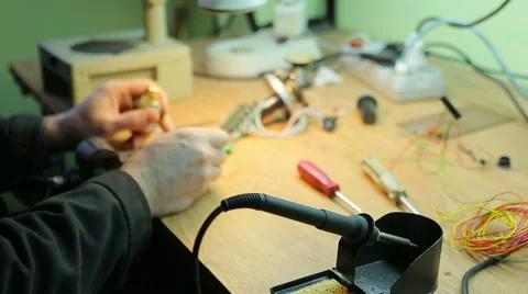 Job soldering Stock Footage 42763227