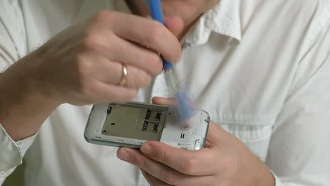 Job specialist in electronics. Video stock 127729922