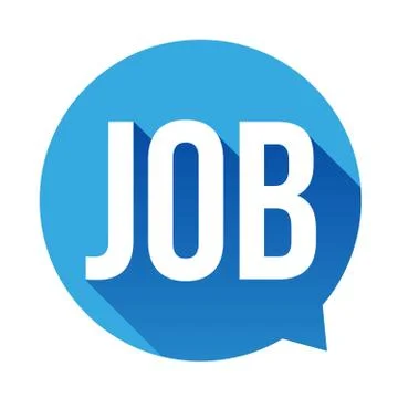 Job speech bubble vector Stock Illustration
