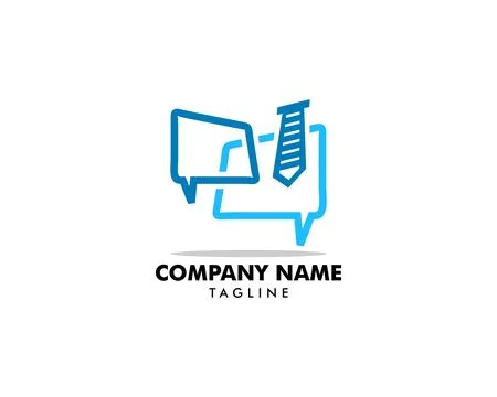 Job Talk Logo Template Design Vector Stockillustratie