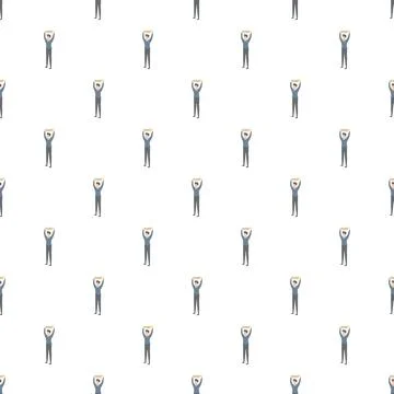 Job vacancy concept pattern with man holding vacant sign Stock Illustration