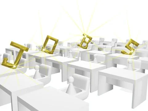 Job Vacancy Illustration Stock Illustration