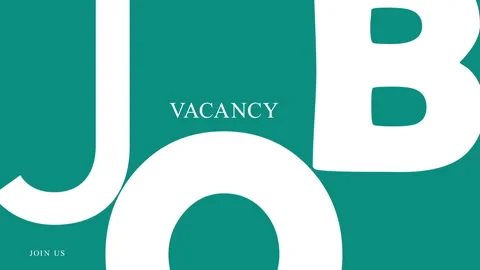 Job vacancy, join us, text animation with white text and teal background Stock Footage 241404080