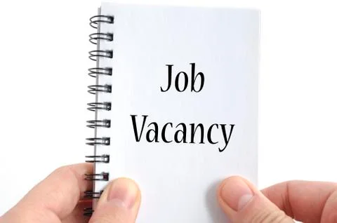 Job vacancy text concept Stock Photos