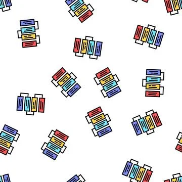 Job working steps and tasks vector seamless pattern イラスト素材