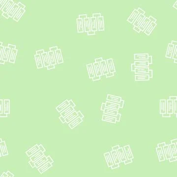 Job working steps and tasks line seamless pattern Stock Illustration