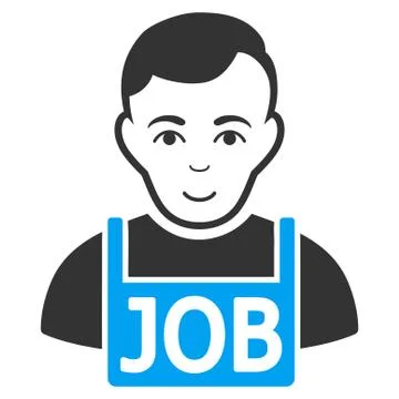 Jobless Flat Icon Stock Illustration