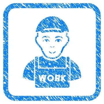 Jobless Framed Stamp Stock Illustration