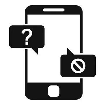 Jobless smartphone icon, simple style Stock Illustration