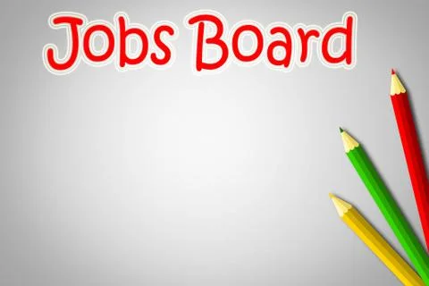 Jobs board concept Stock Illustration