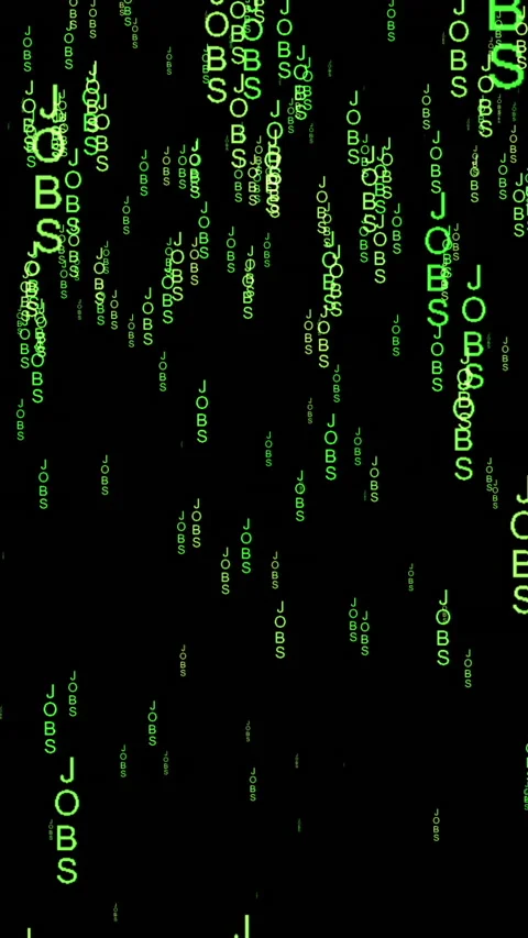 Jobs online code matrix style Stock Footage 221492414
