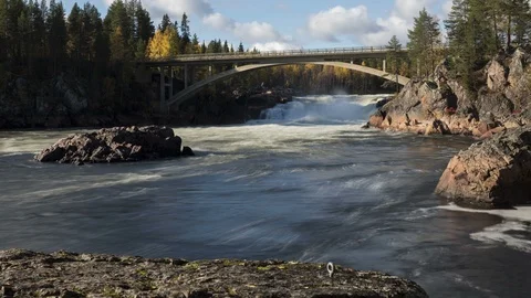 Jockfall time-lapse waterfall Vidéo 98319819