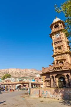 Jodhpur Clocktower Stock Photos