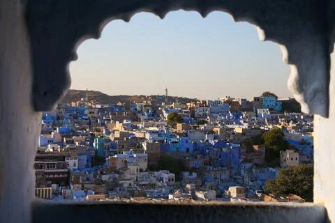 Jodhpur through the window Foto stock