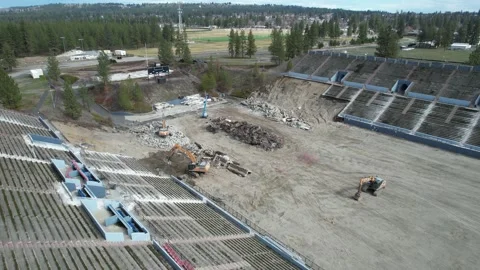 Joe Albi Stadium Demolition Progress 5 스톡 동영상 172323593