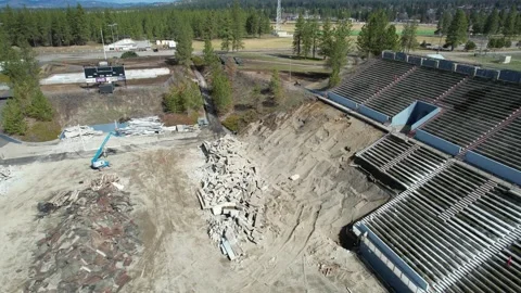 Joe Albi Stadium Demolition Progress 2 스톡 동영상 172323595