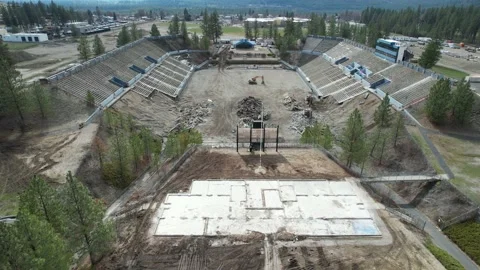 Joe Albi Stadium Demolition Progress 8 스톡 동영상 172323780