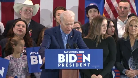 Joe Biden Talks About Fixing Problems Facing All Americans Stock Footage