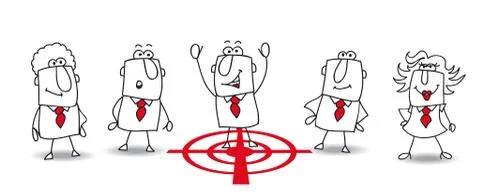 Joe is the target Stock Illustration