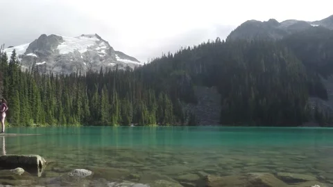 Joffre Lakes in BC Canada Stock Footage 131420230