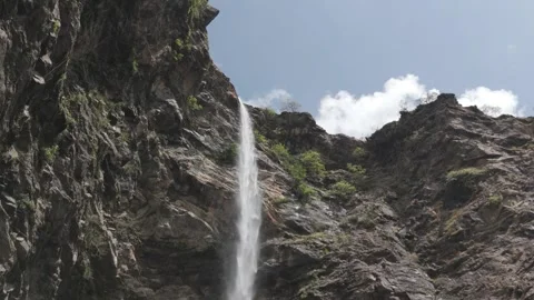 Jog falls india waterfall d log fooatge Stock Footage 302265038