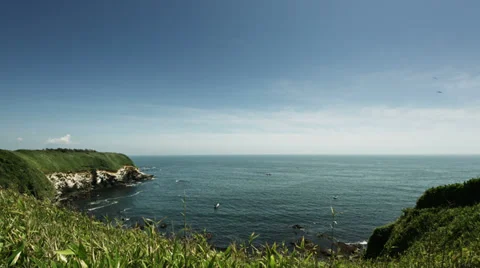 Jogashima view wide angle, color graded Full HD (1920x1080) Видео 39769098