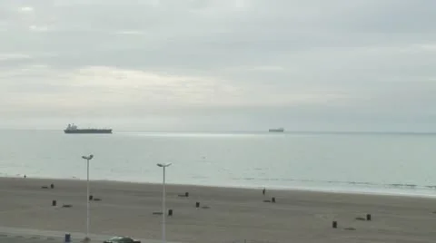 Jogger On Beach Vídeo Stock 12726434