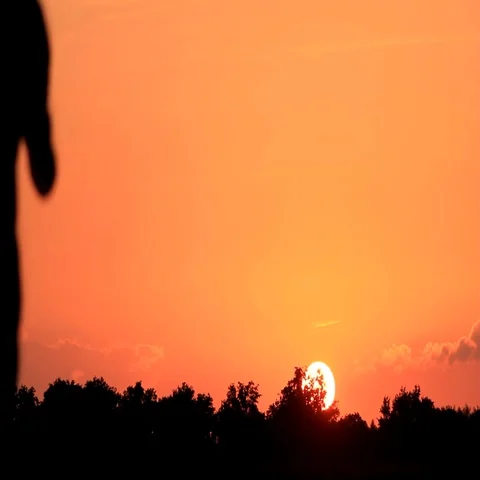 Jogger running in the sunset Stock Footage 69290550