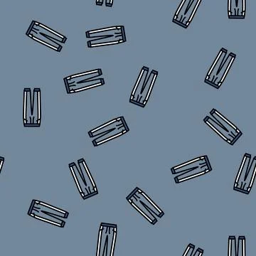 Joggers clothing vector seamless pattern Stock Illustration