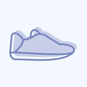 Joggers Icon in trendy two tone style isolated on soft blue background Stock Illustration