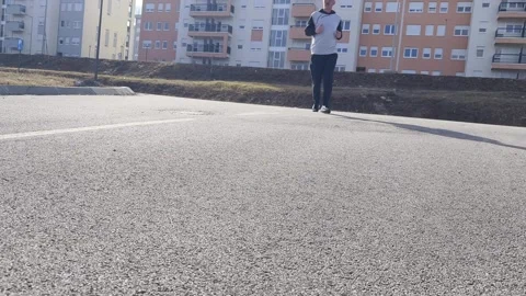 Jogging in the city Stock Footage 264635280