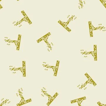 Jogging elderly leisure glyph seamless pattern Stock-Illustration