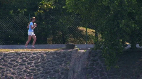 Jogging Video stock 527977