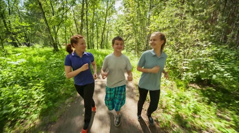 Jogging Stock Footage 25409194