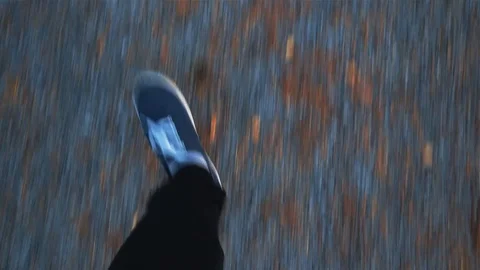 Jogging in the forest Video stock 104323489