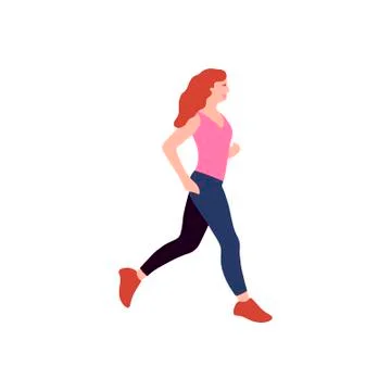 Jogging Stock Illustration