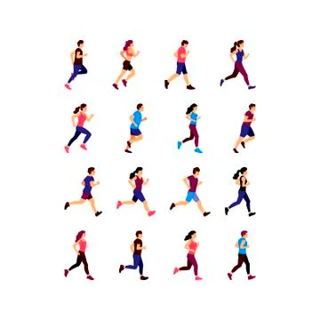 Jogging Stock Illustration