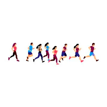 Jogging Stock Illustration