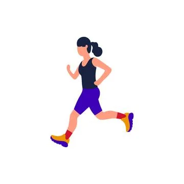 Jogging Stock Illustration