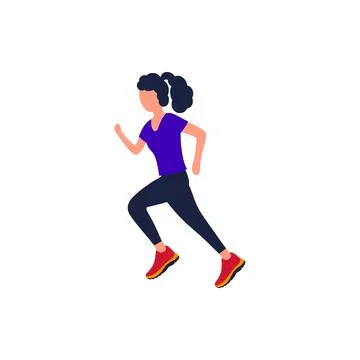 Jogging Stock Illustration