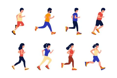 Jogging Stock Illustration