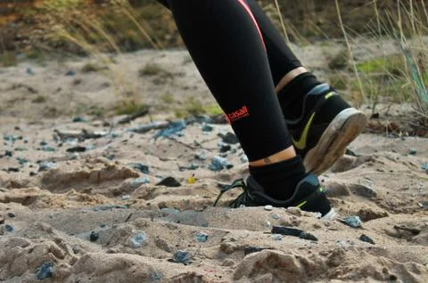 Jogging legs. Stock Photos
