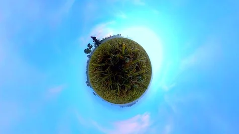 Jogging Little Planet Stock Footage 83667701