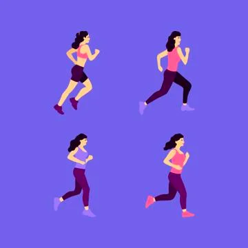 Jogging men Illustrazione stock