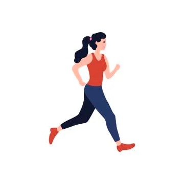 Jogging men Stock Illustration